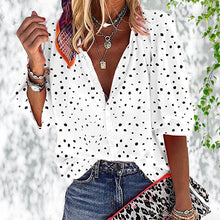 Load image into Gallery viewer, Polka Dot Chiffon Shirt