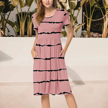 Load image into Gallery viewer, Pocket Crew Neck Dress