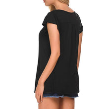 Load image into Gallery viewer, Women's V Neck Pleated Tunic Tops