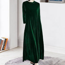 Load image into Gallery viewer, Gold Velvet Dress