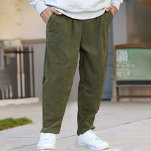 Load image into Gallery viewer, Corduroy Drawstring Harem Pants