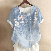 Load image into Gallery viewer, Cotton Linen Vintage T-Shirt