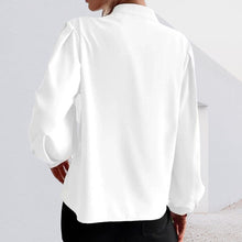 Load image into Gallery viewer, Button Up Stand Collar Long Sleeve Shirt