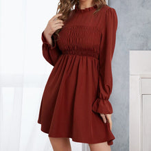 Load image into Gallery viewer, Burgundy Waist Dress
