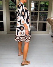 Load image into Gallery viewer, Printed 3/4 Sleeve Dress