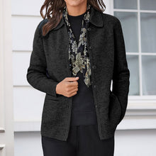 Load image into Gallery viewer, Long Sleeve Lapel Button Shirt Pocket Long Sleeve Jacket