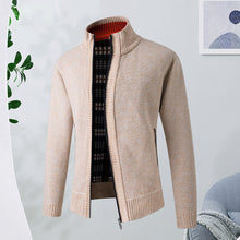 Load image into Gallery viewer, Cardigan Long Sleeve Knit Sports Sweater