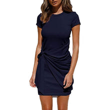 Load image into Gallery viewer, Knotted Short Sleeve Dress