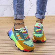 Load image into Gallery viewer, Hip Hop Street Sports Rainbow Sneakers