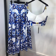 Load image into Gallery viewer, Temperament Sweater Two-piece Dress