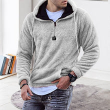 Load image into Gallery viewer, Fuzzy Sweatshirt With Stand-up Collar