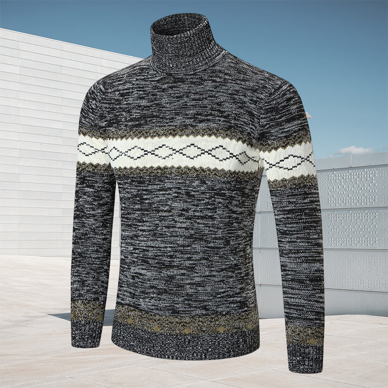 Diamond Knit Pullover Sweater