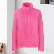 Load image into Gallery viewer, Polar Fleece Stand Collar Jacket