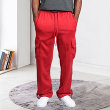 Load image into Gallery viewer, Men's Straight Cargo Pants Trousers