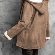 Load image into Gallery viewer, Women's Suede Lamb Wool Coat