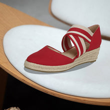 Load image into Gallery viewer, Hemp Rope Wedge Sandals