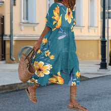 Load image into Gallery viewer, Casual Print Patchwork Dresses