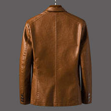 Load image into Gallery viewer, Men's Motorcycle Leather Jacket