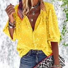 Load image into Gallery viewer, Polka Dot Chiffon Shirt