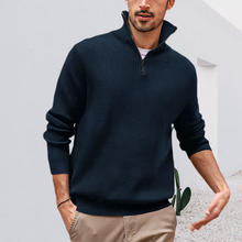 Load image into Gallery viewer, Zip Turtleneck Polo Shirt