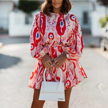 Load image into Gallery viewer, Balloon Sleeve Waist Dress