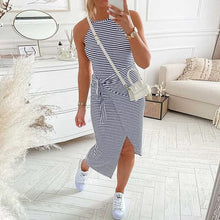 Load image into Gallery viewer, Striped Halter Dress