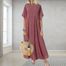 Load image into Gallery viewer, Half Sleeve Polka Dot Dress