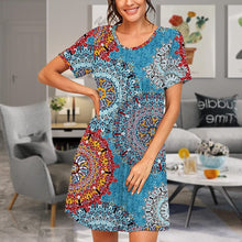 Load image into Gallery viewer, Printed Plus Size Dress