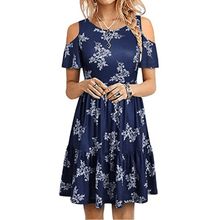 Load image into Gallery viewer, Short Sleeve Off Shoulder Dress