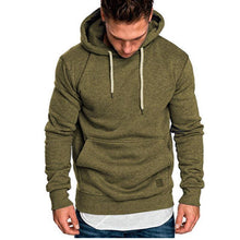 Load image into Gallery viewer, Loose Plain Lace Up Pullover Men&#39;s Hoodie with Pocket
