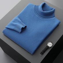 Load image into Gallery viewer, Men's Solid Color Turtleneck Sweater