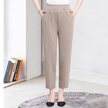 Load image into Gallery viewer, High Waist Cropped Trousers