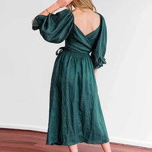 Load image into Gallery viewer, French Ruffled Lantern Sleeves Multi-wear Dress