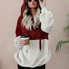 Load image into Gallery viewer, Double Colorblock Plush Jacket