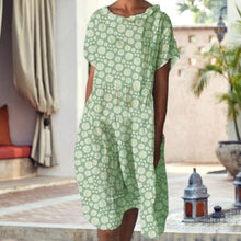 Load image into Gallery viewer, Sunflower Short Sleeve Dress