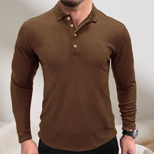 Load image into Gallery viewer, Lapel Striped POLO Shirt