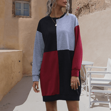 Load image into Gallery viewer, Contrast Sweater Dress