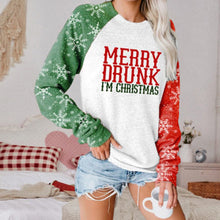 Load image into Gallery viewer, Women Christmas Print Long Sleeve Sweatershirt
