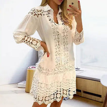 Load image into Gallery viewer, Women's Shirt Knee Length Dress