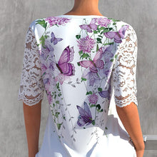 Load image into Gallery viewer, Knee-length Dress With Butterfly Print