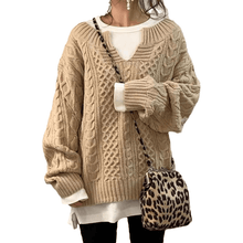 Load image into Gallery viewer, Slouchy Cable Knit Sweater
