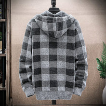 Load image into Gallery viewer, Check Printed Hooded Jacket