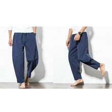 Load image into Gallery viewer, Men's Summer Casual Cotton Baggy Harem Pants