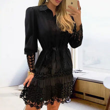 Load image into Gallery viewer, Women's Shirt Knee Length Dress