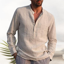 Load image into Gallery viewer, V-neck Linen Shirt