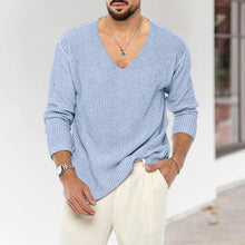 Load image into Gallery viewer, Men's V-neck Long-sleeve Sweater