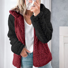 Load image into Gallery viewer, Hooded Plush Autumn Winter Jacket
