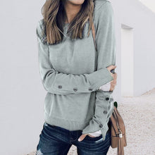 Load image into Gallery viewer, Buttoned Sleeve Sweatshirt