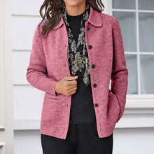 Load image into Gallery viewer, Long Sleeve Lapel Button Shirt Pocket Long Sleeve Jacket