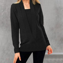 Load image into Gallery viewer, Women's V Neck Long Sleeve Knit Sweater